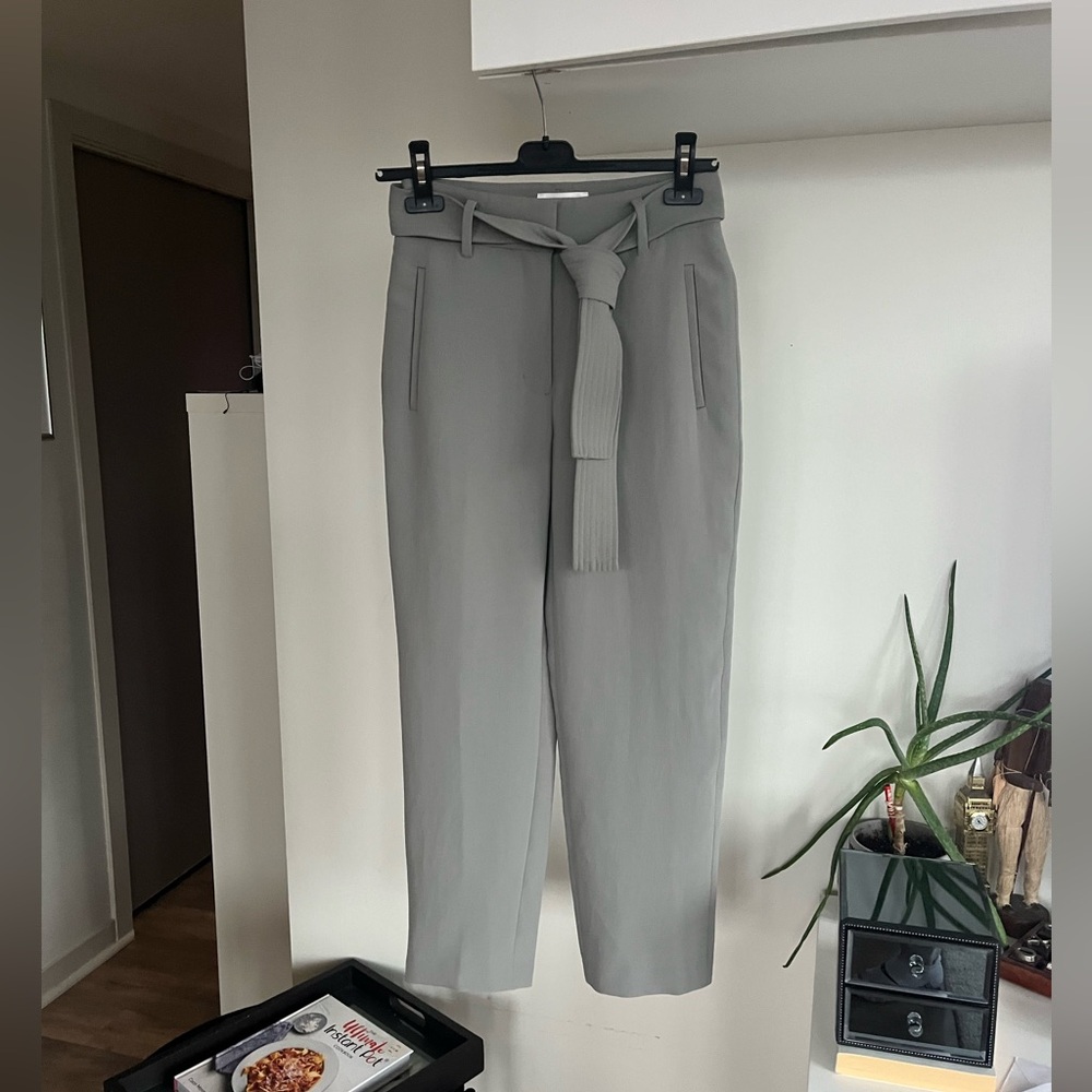 Aritzia Wilfred Women's Sage Green High-Waisted Pants Sz 6